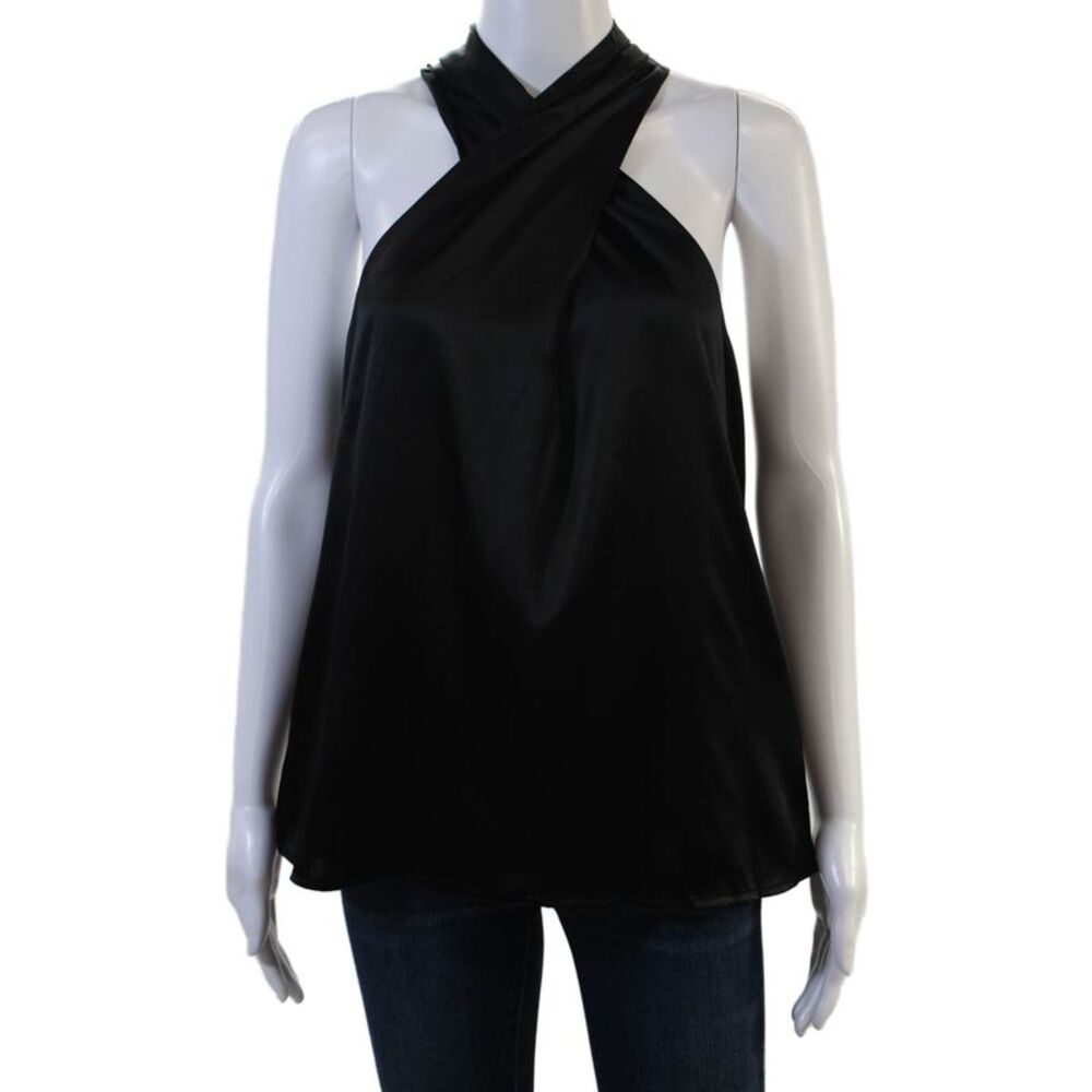 Generation Love Women Silk Sleeveless Tank Black Size M